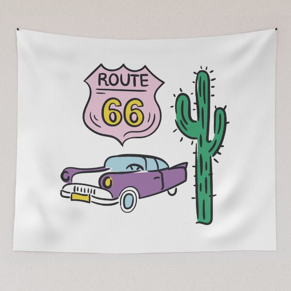 Item preview, Route 66 Vintage Road Trip Desert Highway designed and sold by Oniyasha.