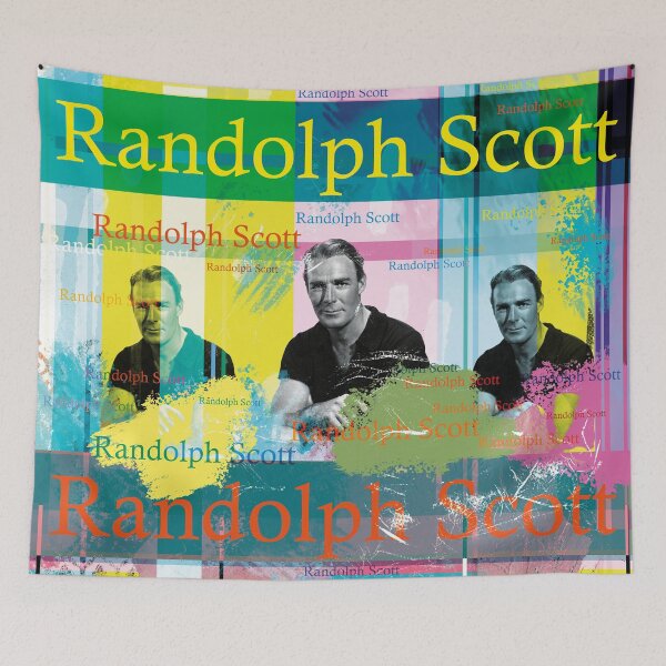 Item preview, Randolph Scott: An aesthetic portrait collage for Western and film fans designed and sold by Mauswohn.