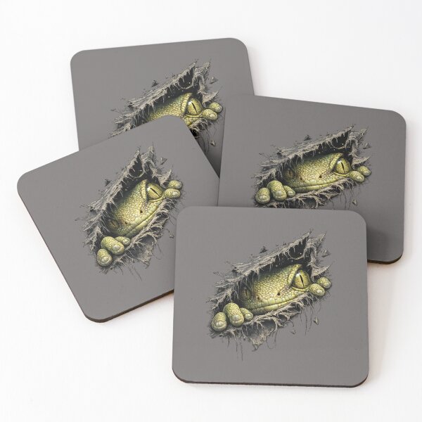 Item preview, Gecko Breaking Through – Realistic 3D T-Shirt Design designed and sold by Mosogoloso.