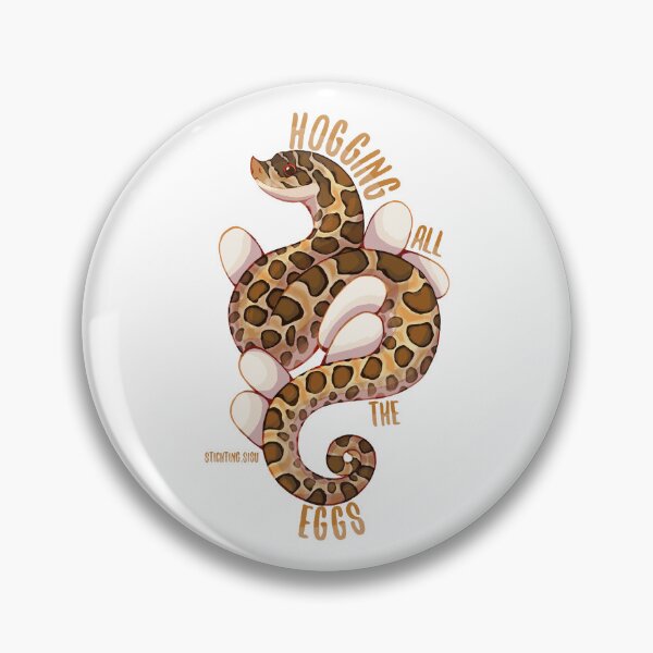 Item preview, Hogging all the eggs - hognose snake designed and sold by Norah Murray.