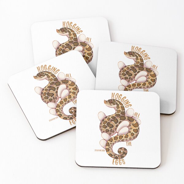 Item preview, Hogging all the eggs - hognose snake designed and sold by Norah Murray.
