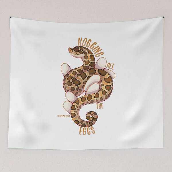 Item preview, Hogging all the eggs - hognose snake designed and sold by Norah Murray.