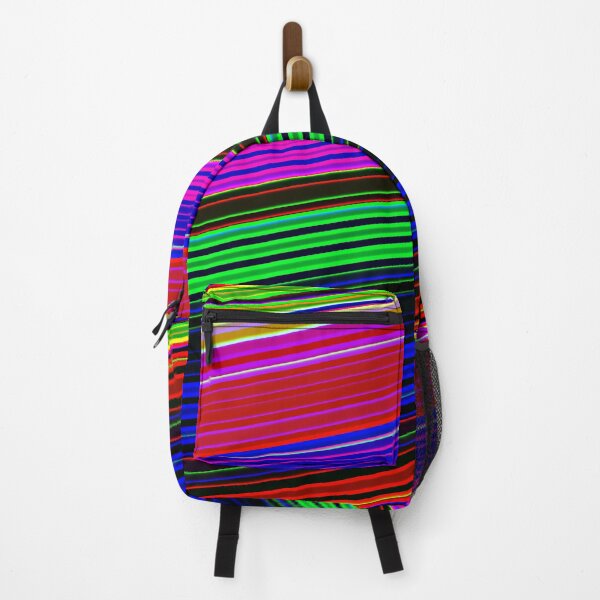 Item preview, Vibrant Neon Striped Abstract Pattern designed and sold by Prawny.