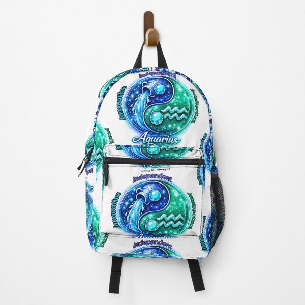 Item preview, Aquarius -Zodiac starsign inside a yin-yang designed and sold by FireOrchid.