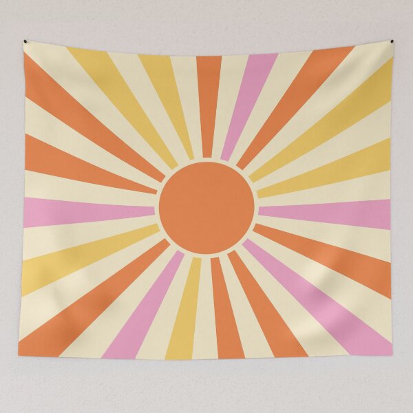 Item preview, Retro Sunburst Vintage Rainbow Rays designed and sold by Tato's.