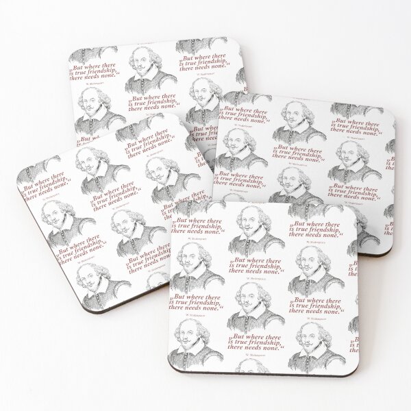 Item preview, William Shakespeare: An aesthetic collage with a friendship quote for literature fans designed and sold by Mauswohn.