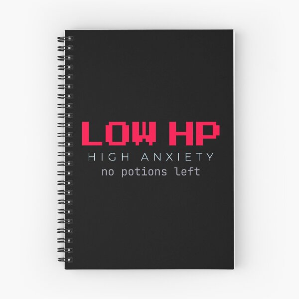 Item preview, Low HP High Anxiety Gamer Mental Health designed and sold by Becheer.