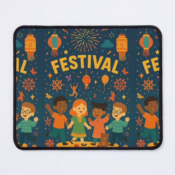 Item preview, Global Festival Celebration Poster – Multicultural Kids Dancing designed and sold by mbmstores.