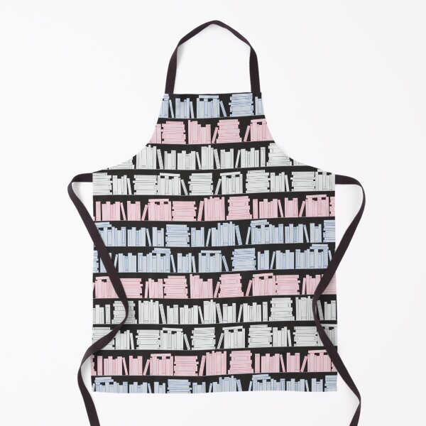 Item preview, Subtle Trans Pride Flag Pink White Blue Bookshelves Pattern Black Background designed and sold by winterpumpkin.