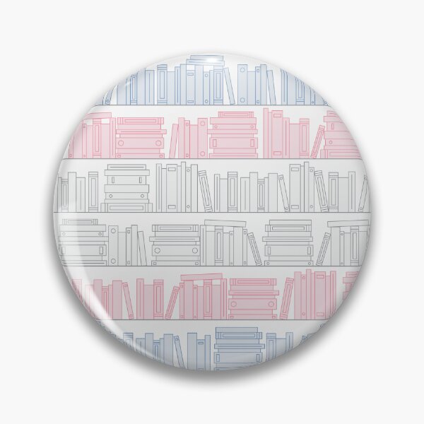 Item preview, Subtle Trans Pride Flag Pink White Blue Bookshelves Pattern White Background designed and sold by winterpumpkin.