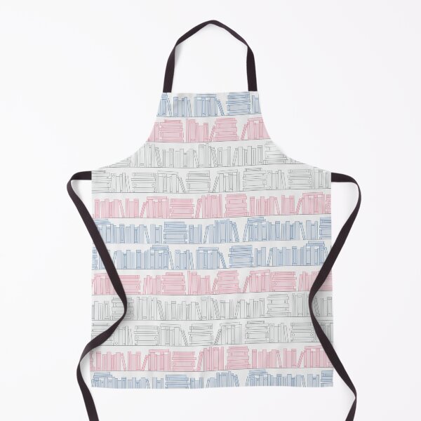 Item preview, Subtle Trans Pride Flag Pink White Blue Bookshelves Pattern White Background designed and sold by winterpumpkin.
