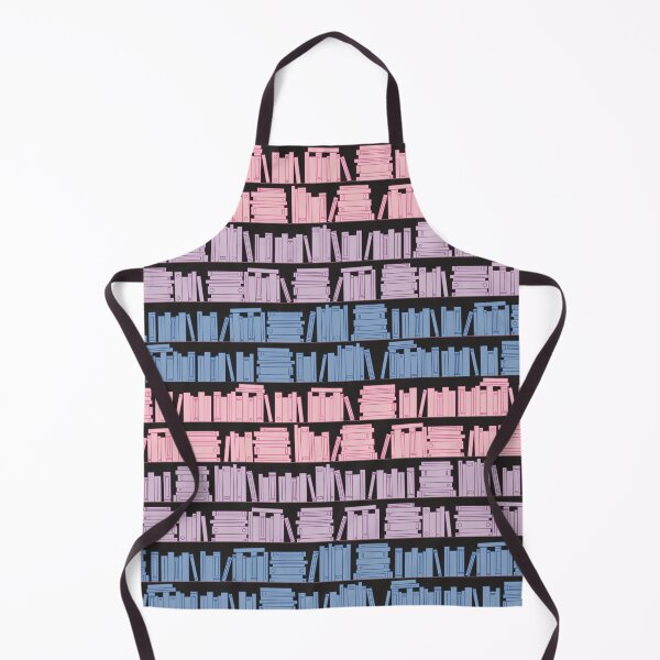 Item preview, Subtle Bi Pride Flag Pink Purple Blue Bookshelves Pattern Black Background designed and sold by winterpumpkin.