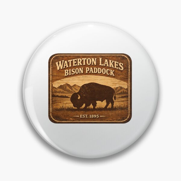 Item preview, Waterton Lakes National Park Bison Paddock Loop designed and sold by Simsimah26Parks.