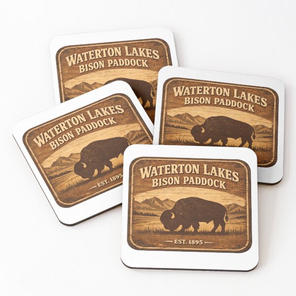 Item preview, Waterton Lakes National Park Bison Paddock Loop designed and sold by Simsimah26Parks.