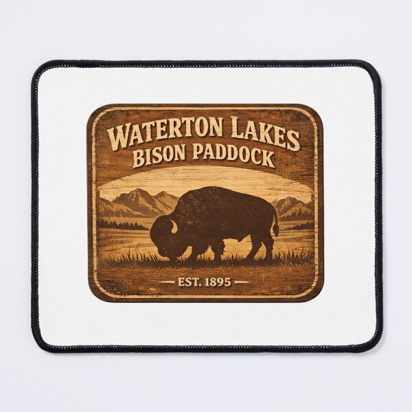 Item preview, Waterton Lakes National Park Bison Paddock Loop designed and sold by Simsimah26Parks.