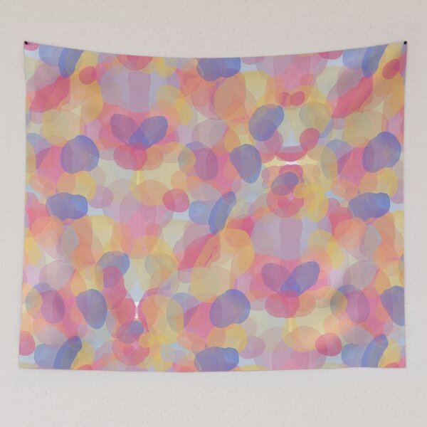 Item preview, Rainbow Paint Puddle Pattern  designed and sold by YaldiDesign.