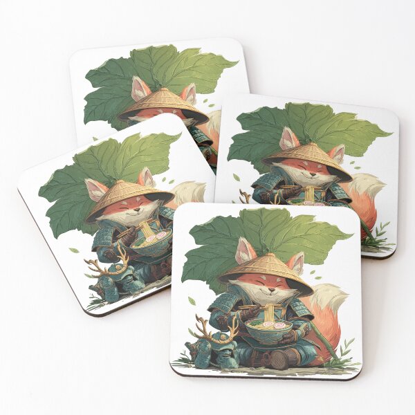 Item preview, Fox Samurai Ramen – The Peaceful Noodle Guardian designed and sold by Mon!o.