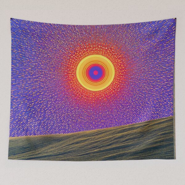 Item preview, Abstract Modern Art Original Oil Painting Sunrise designed and sold by KALEIDOSCOPE UK.