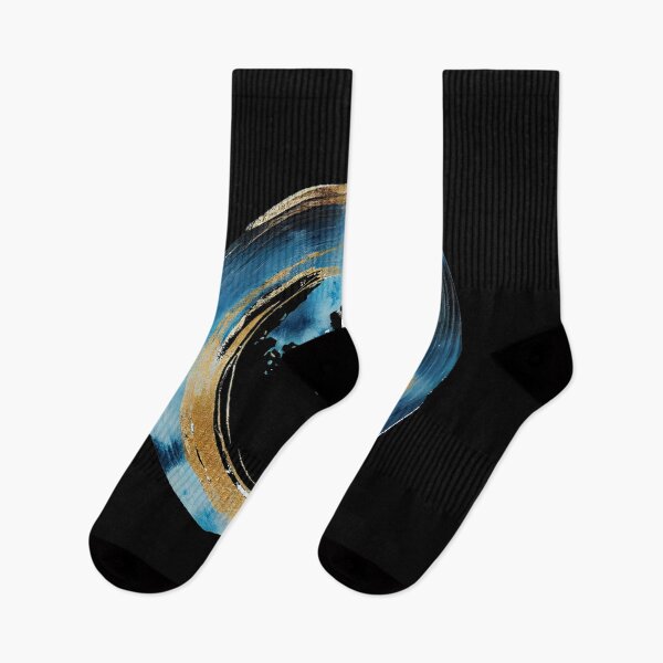 Item preview, Luxury Golden Abstract Wave Circle - Modern Japanese Aesthetic designed and sold by DraftDose.