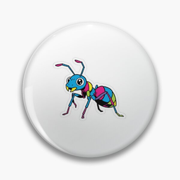 Item preview, Kawaii Blue Ant – Colorful Insect Sticker for Kids and Students designed and sold by bsbd-action.