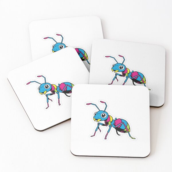 Item preview, Kawaii Blue Ant – Colorful Insect Sticker for Kids and Students designed and sold by bsbd-action.