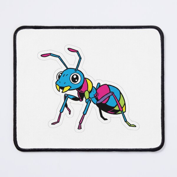 Item preview, Kawaii Blue Ant – Colorful Insect Sticker for Kids and Students designed and sold by bsbd-action.