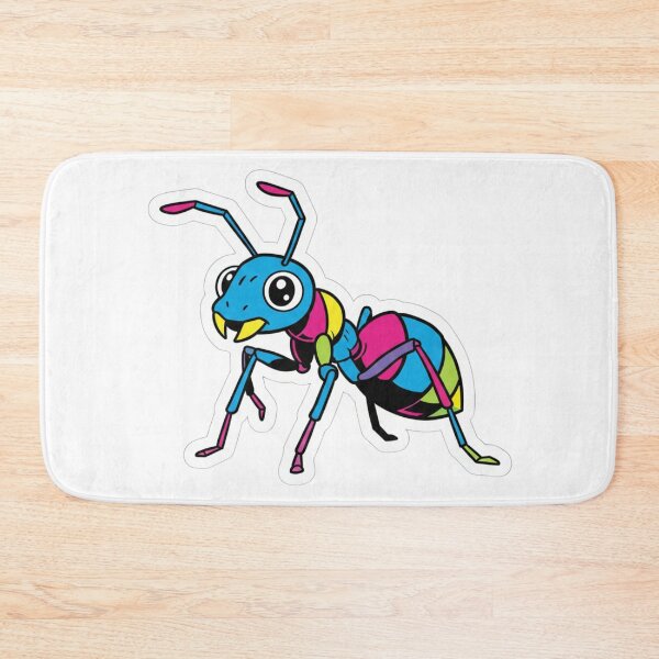 Item preview, Kawaii Blue Ant – Colorful Insect Sticker for Kids and Students designed and sold by bsbd-action.