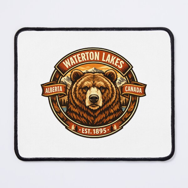 Item preview, Waterton Lakes National Park Red Rock Canyon Floor Bear designed and sold by Simsimah26Parks.