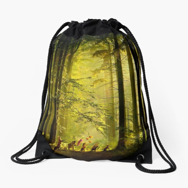 The Secret Parade Drawstring Bag