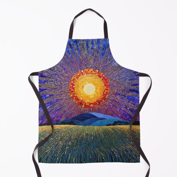 Item preview, Abstract Modern Art Original Oil Painting Sunrise over Hills designed and sold by KALEIDOSCOPE UK.