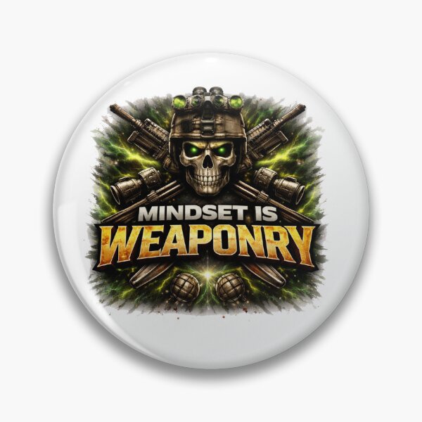 Item preview, Mindset Is Weaponry – Elite Warrior Mentality Motivation Design designed and sold by RelateAndTee.