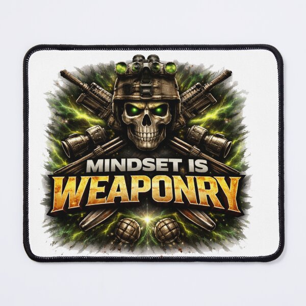 Item preview, Mindset Is Weaponry – Elite Warrior Mentality Motivation Design designed and sold by RelateAndTee.