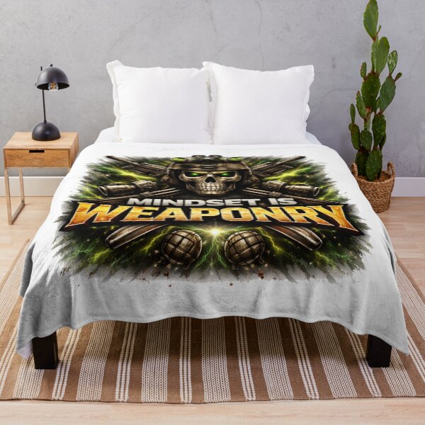 Item preview, Mindset Is Weaponry – Elite Warrior Mentality Motivation Design designed and sold by RelateAndTee.