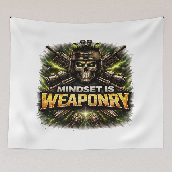 Item preview, Mindset Is Weaponry – Elite Warrior Mentality Motivation Design designed and sold by RelateAndTee.