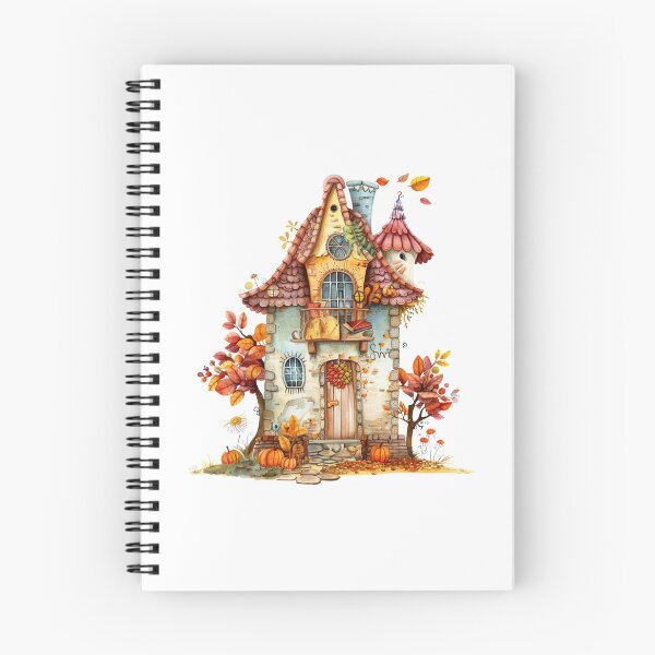 Item preview, Whimsical Autumn Cottage Pumpkin House Illustration designed and sold by Gallory Hive.