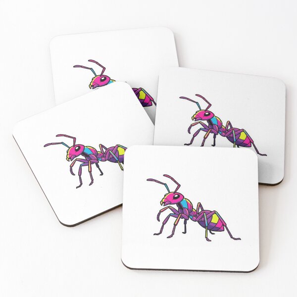 Item preview, Neon Colored Ant – Pop Art Style Sticker for Young People designed and sold by bsbd-action.