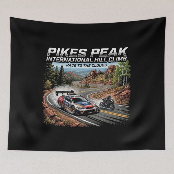 Item preview, Pikes Peak Mountain Motorsport Scene Artwork designed and sold by enzoade.