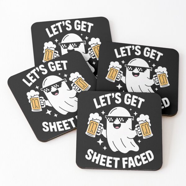 Item preview, Let's Get Sheet Faced Halloween Drinking Ghost Boo designed and sold by SignaturalGen.