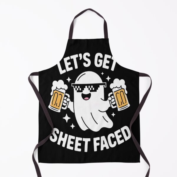 Item preview, Let's Get Sheet Faced Halloween Drinking Ghost Boo designed and sold by SignaturalGen.