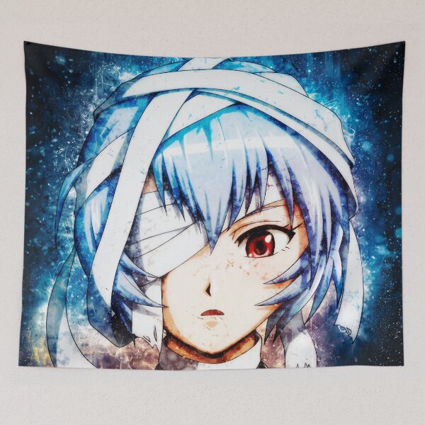 Item preview, Rei Neon Genesis Evangelion Blue Quiet Resolve designed and sold by mildaclairmo.