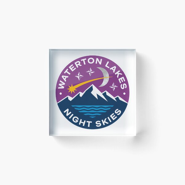 Item preview, Waterton Lakes National Park Hell-Roaring Canyon Path Night Skies designed and sold by Simsimah26Parks.