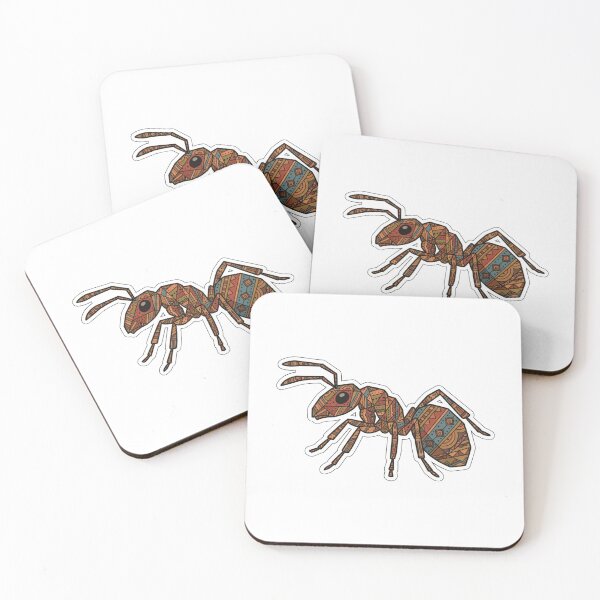 Item preview, Mystic Ant with Patterns – Boho Insect Design for Personal Accessories designed and sold by bsbd-action.