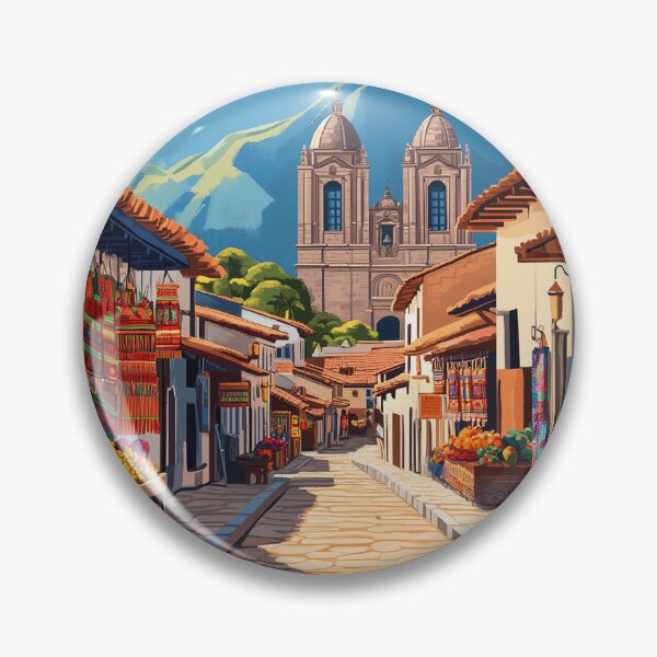 Item preview, Cusco Peru Retro Travel Print designed and sold by HomeLivingCo.
