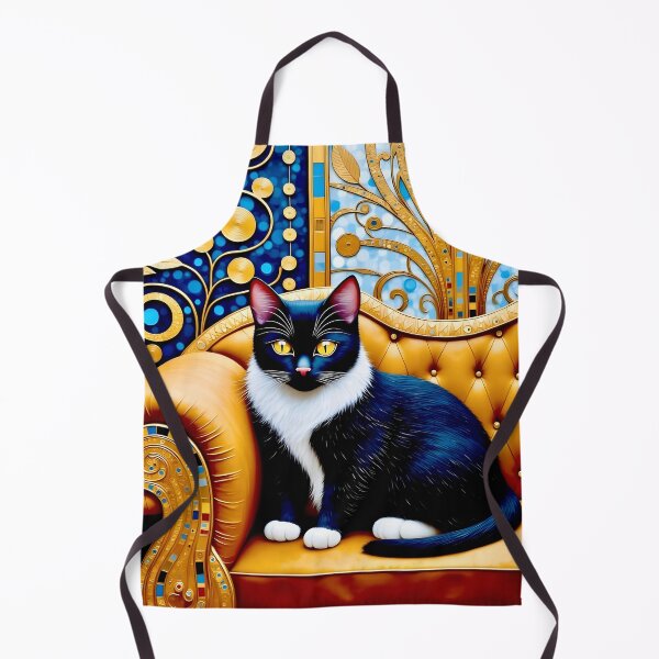 Item preview, Klimt Cat on Ornate Sofa designed and sold by Vicky Brago-Mitchell®.
