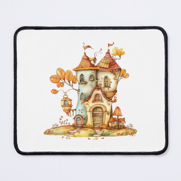 Item preview, Whimsical Fairytale Cottage Autumn Illustration designed and sold by Gallory Hive.
