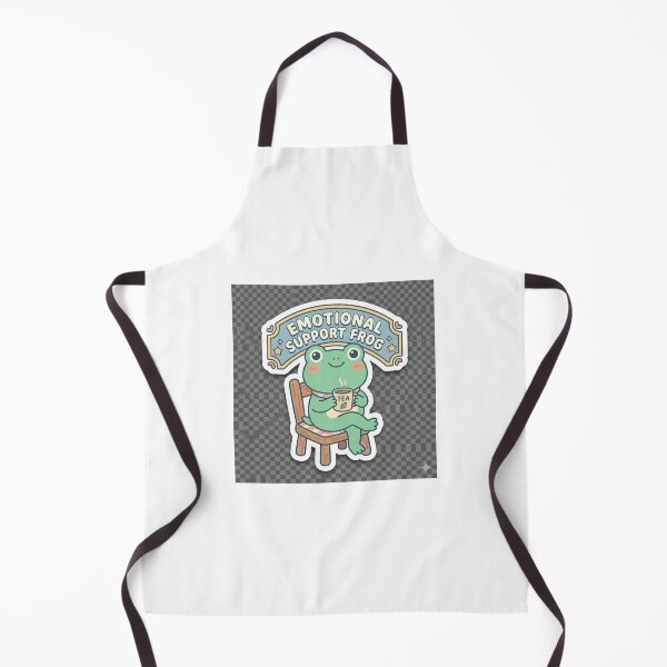 Item preview, Adorable Emotional Support Frog | Kawaii Tea Time Aesthetic Sticker designed and sold by R & K Fashions.