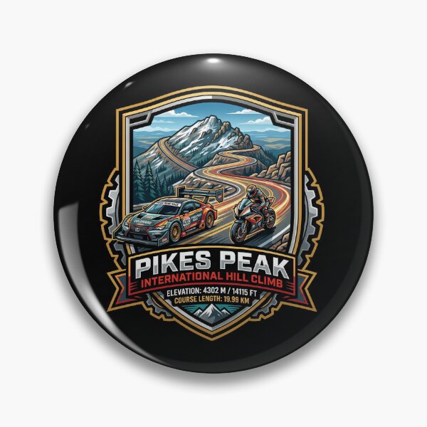 Item preview, Pikes Peak International Hill Climb Tribute Illustration designed and sold by enzoade.