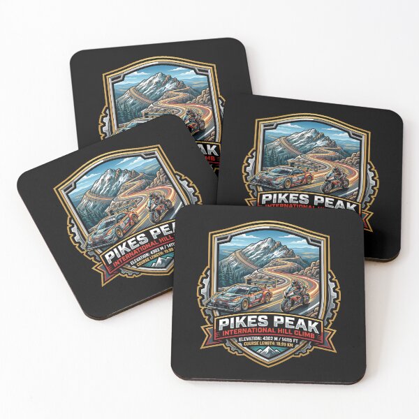 Item preview, Pikes Peak International Hill Climb Tribute Illustration designed and sold by enzoade.