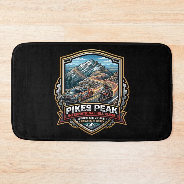 Item preview, Pikes Peak International Hill Climb Tribute Illustration designed and sold by enzoade.