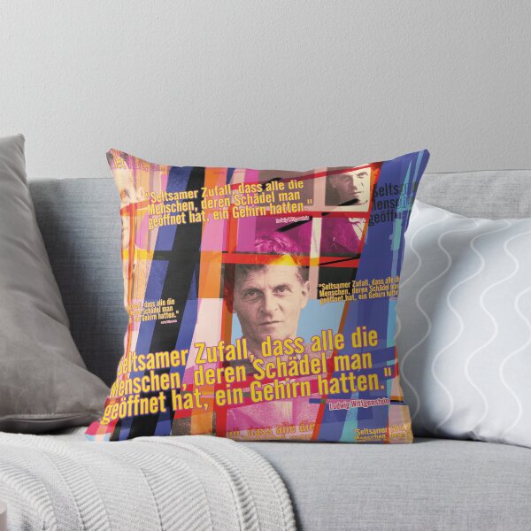 Item preview, Ludwig Wittgenstein: Aesthetic collage with brain quote for philosophers designed and sold by Mauswohn.